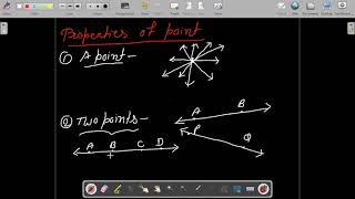 बिंदु की विशेषताएं (Properties of Points)