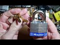 46 master lock no 5 laminated padlock picked open