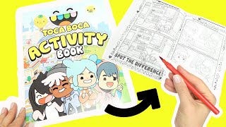 Toca Boca World Coloring Activity Book Pages with Characters! Puzzles, Mazes, Games Inside