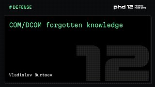 COM/DCOM forgotten knowledge
