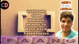 Minimum Remove to Make Valid Parentheses | Leetcode 1249