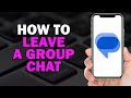 How to Leave A Group Chat on Google Messages (Easiest Way)