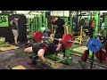 175kg x 2 reps bench pb