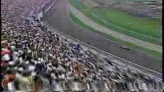 Buddy Lazier's winning pass in the 1996 Indy 500