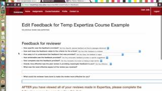 Accessing Reviews and Author Feedback in Expertiza