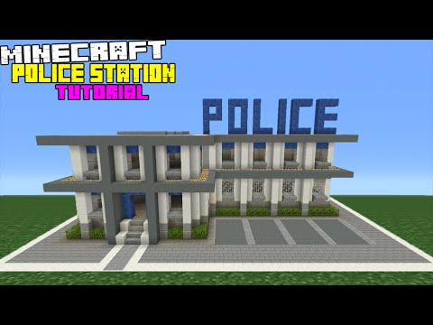 Minecraft Tutorial: How To Make A Police Station Minecraft Tutorial: How To Make A Police Station