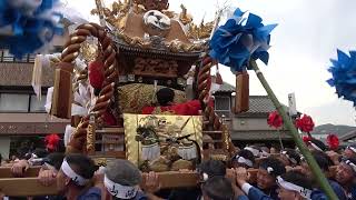 [4K]2024年英賀神社秋季例大祭 山崎小屋台・富士見屋台