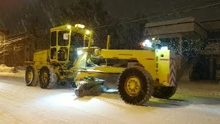 ～夜の除雪 排雪風景１～