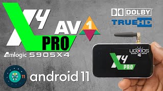 Ugoos X4 Pro Android 11 Amlogic S905X4 DDR4 4K Dolby TrueHD TV Box
