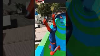 GTA 5 spiderman ragdolls funny video, gta v spiderman jump #shorts #euthopia 10