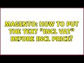 Magento: How to put the text 