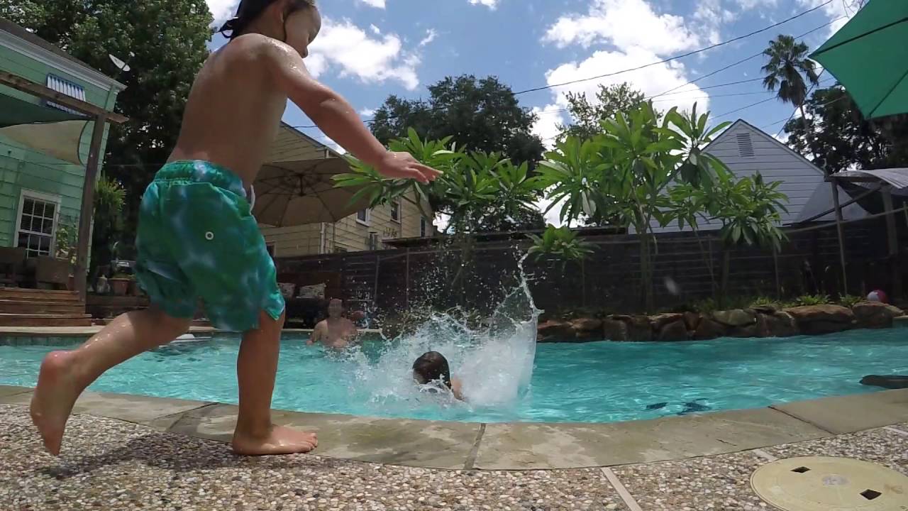 Slow Motion Pool Toss Youtube