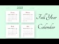 Full Year Calendar using HTML, CSS and JS Year Calendar Plugin