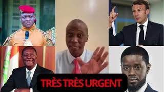 TRÈS TRÈS URGENT : SÉKOU TOUNKARA VS IBRAHIM TRAORÉ, ALASSANE OUATTARA, MACRON ET DIOMAYE FAYE