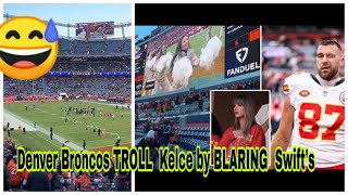 Denver Broncos TROLL Travis Kelce by BLARING Taylor Swift's 'Shake It Off' to CELEBRATE SHOCK win