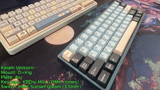 Kalam Unikorn Typing with HMX Sunset Gleam