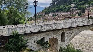 Berat and it's famous bridges UNESCO filmed spring 2024