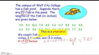8.1 Statistics and Sampling Variability