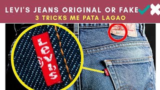 LEVI'S JEAN'S ORIGINAL OR FAKE | 3 Tricks me pata lagao | Levi's Jean's hack  #mensjeans #shorts