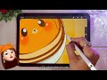 step by step procreate pancake art digital drawing easy tutorial 🤎🥞