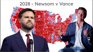 2028 Presidential Prediction - Newsom vs JD Vance