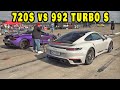 750HP Porsche 992 Turbo S VS 1100HP McLaren 720S