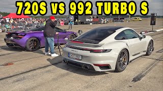 750HP Porsche 992 Turbo S VS 1100HP McLaren 720S