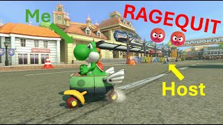 I MADE THE HOST RAGEQUIT (Mario Kart 8 Deluxe Competitive #1)