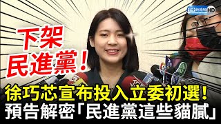 徐巧芯正式宣布投入立委初選！　預告將解密「民進黨這些貓膩」 @ChinaTimes