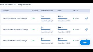 Fetch & Callbacks 2 Coding Practice 16 Answers | Javascript | Nxtwave intensive 2.0 | No Audio