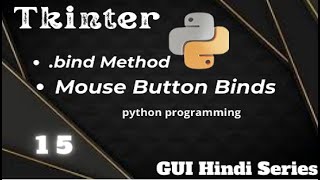Event Handling on Mouse Click -15 Tkinter (python programming) ||@Get Code || GUI Hindi Series.