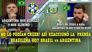 DESTROZADOS! ASI REACCIONÓ LA PRENSA BRASILEÑA A ELIMINACIÓN BRASIL vs ARGENTINA 0-1 HOY PREOLIMPICO