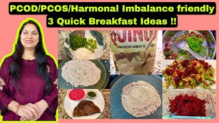 3 Quick High Protein IRON Breakfast for Weight Loss in PCOS/PCOD,Thyroid/Healthy Indian Breakfast