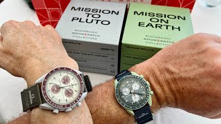 2023 Omega - Swatch MoonSwatch Pluto & Earth in 4K