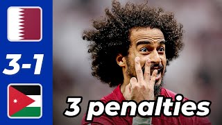 Qatar vs Jordan full time: Akram Afif's hat trick of penalties in the Asian Cup final