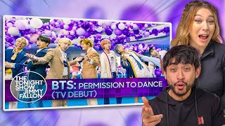BTS: Permission to Dance on The Tonight Show - COUPLES FIRST TIME REACTION!