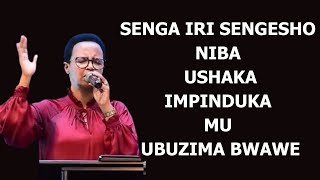 FATANYA GUSENGA NA Pst HORTENSE MAZIMPAKA MURI IRI SENGESHO NIBA USHAKA IMPINDUKA.