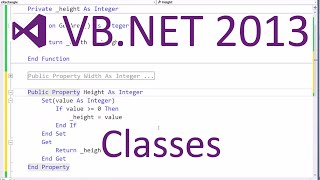 VB.NET 2013 - Classes