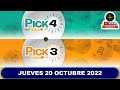 RESULTADO PICK3 AND PICK4 DIA Resultado del JUEVES 20 DE OCTUBRE de 2022 ✅🥇🔥💰