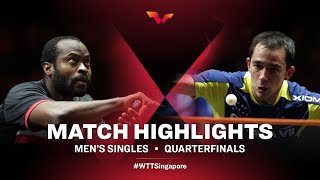 Quadri Aruna vs Hugo Calderano | WTT Cup Finals Singapore 2021 | MS | QF