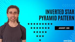 Inverted Star Pyramid Pattern in JavaScript | Pattern Printing Series #javascript #interview #hindi