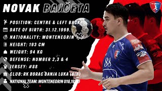 Novak Bajceta - Middle & Left Back - HC Borac - Highlights - Handball - CV - 2022/23
