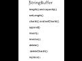 String Buffer Class in Java  :[String Handelling]