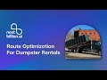 Route Optimization For Dumpster Rentals | NextBillion.ai #dumpsterrental