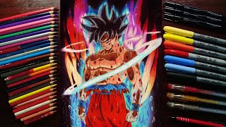 Dibujando a Goku Ultra Instinto!//Drawing Ultra Instinct Goku! - Dragon  Ball Super