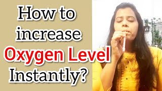 How to Increase OXYGEN LEVEL in body instantly with this one breathing technique | Straw breathing