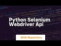 python selenium webdriver api