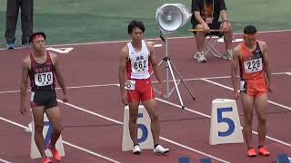 2022 南九州高校総体 陸上競技  男子100ｍ 予選2組