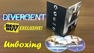 Divergent Best Buy Exclusive SteelBook Unboxing (Blu-ray + DVD + Digital Copy + UltraViolet)