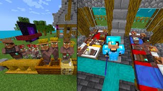 MEGA VILLAGE OP MIJN ONEBLOCK EILAND MAKEN! (Minecraft)